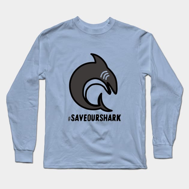 Save Shark T-Shirt Long Sleeve T-Shirt by nuruldewis